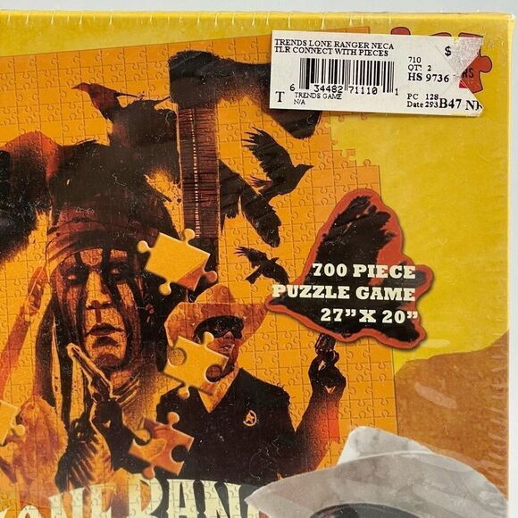 Disney THE LONE RANGER Puzzle 700-Piece‎ Building Game 27x20 NECA New/Sealed - Picture 4 of 6